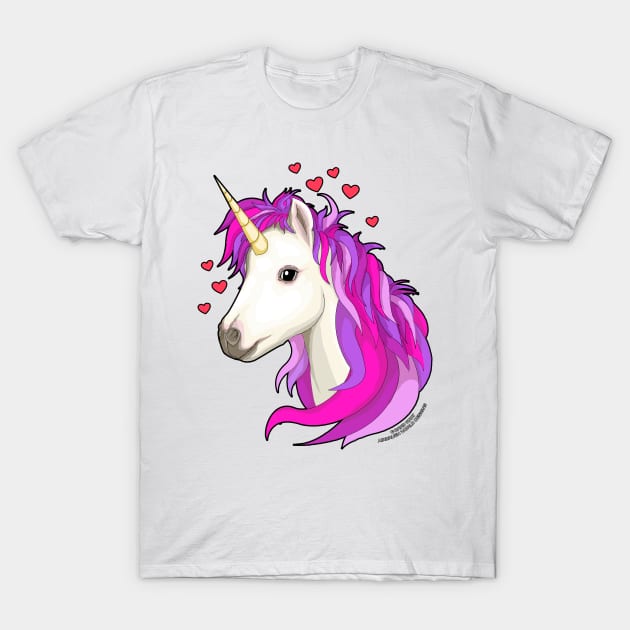 Unicorn Magical Fantasy Creature Novelty Gift T-Shirt by Airbrush World